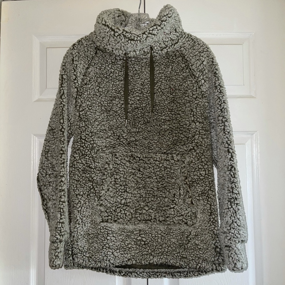 Olive/Grey Sherpa